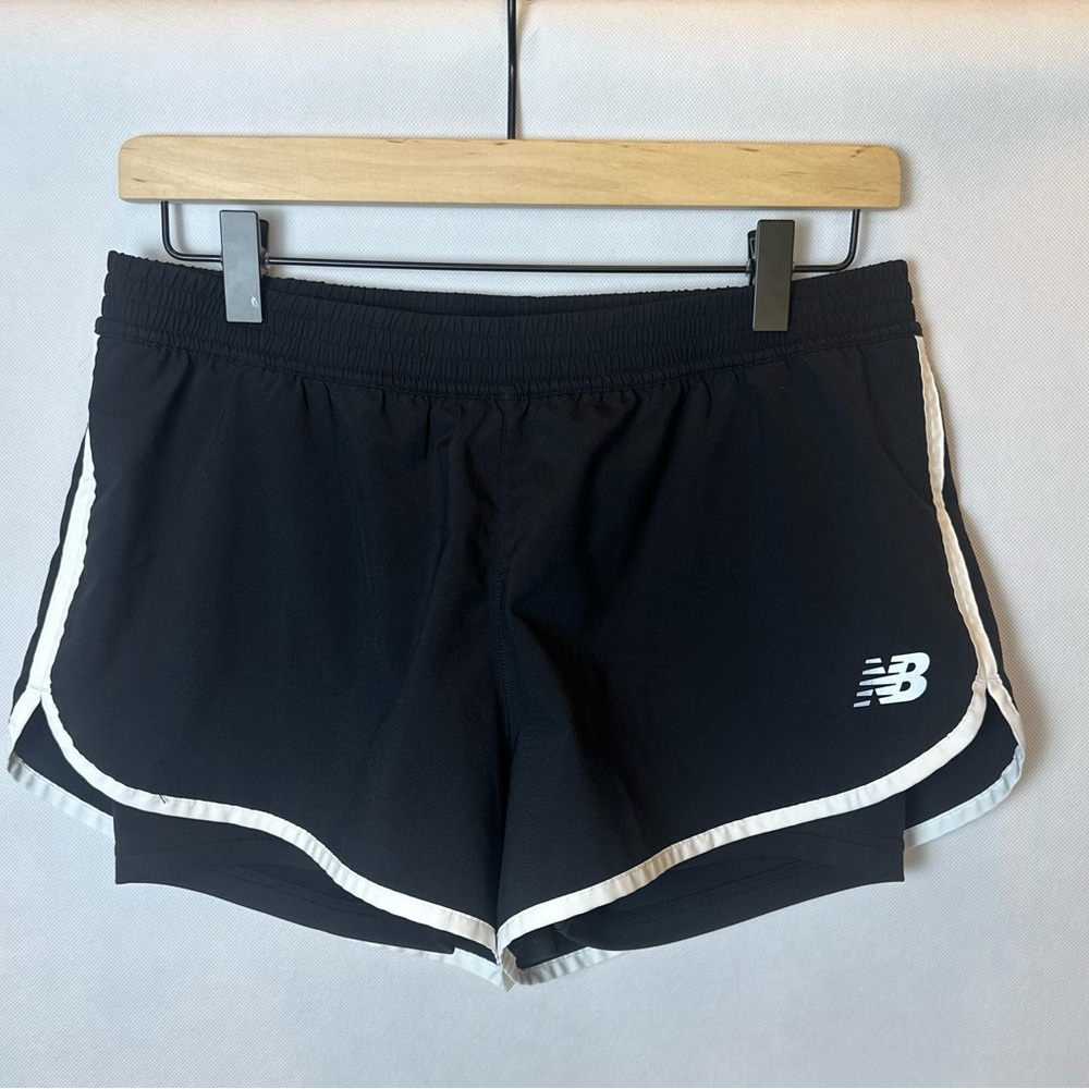 New Balance Black and White Athletic Shorts - size Small